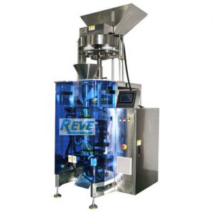 VERTICAL FORM FILL SEAL PACKING MACHINE WITH FILLING SYSTEM