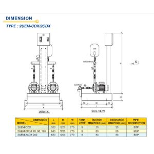 PUMP ERA_EBARA Hydro Booster Pump Variable Speed Booster System - UE-MINI_2
