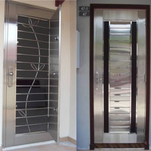 Stainless Steel 2 in 1 Door