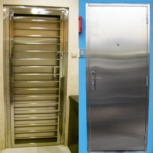 Stainless Steel 2 in 1 Door