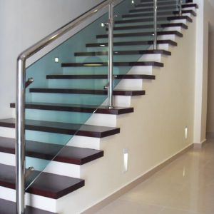 Stainless Steel Handrail With Glass