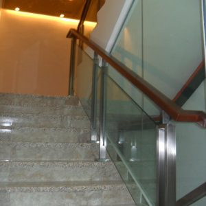 Stainless Steel Handrail With Glass