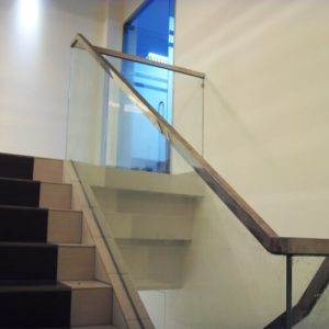 Stainless Steel Handrail With Glass