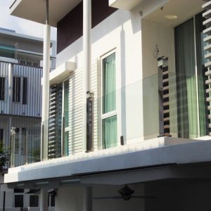 Stainless Steel Handrail With Glass