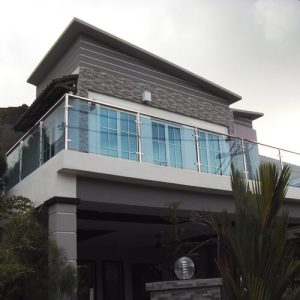 Stainless Steel Handrail With Glass