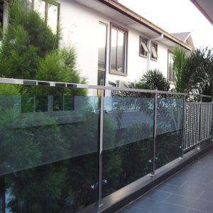 Stainless Steel Handrail With Glass
