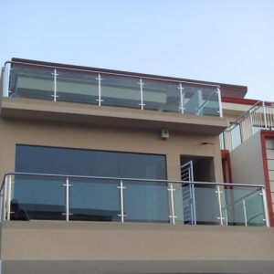 Stainless Steel Handrail With Glass