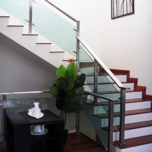 Stainless Steel Handrail With Glass