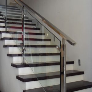 Stainless Steel Handrail With Glass