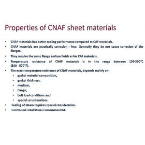 Compressed Synthetic Fiber (CSF) Non-Asbestos Materials
